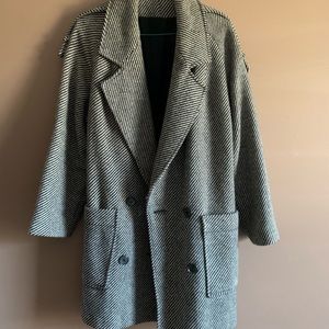 Oversized vintage wool coat
